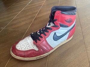 ナイキ　エアジョーダン1 シカゴ　94年モデル　29.5 レア　ヴィンテージ　NIKE AIR JORDAN1 CHICAGO スニーカー　ロイヤル　ブレッド