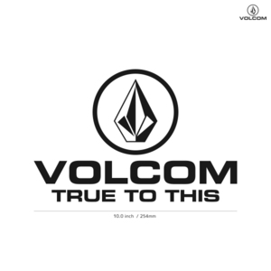 【VOLCOM】ボルコム★01★ダイカットステッカー★切抜きステッカー★10.0インチ★25.4cm