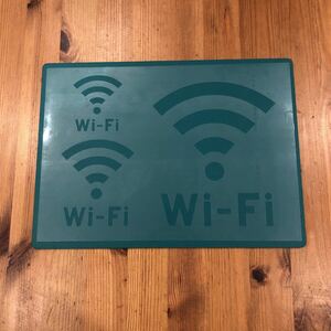 No.190 ステンシルシート Wi-Fi WiFi ワイファイ　大中小　3サイズ　ステンシルプレート