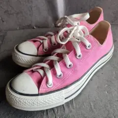 【CONVERSE ALLSTAR】 (23.0) ピンク ローカットスニーカー