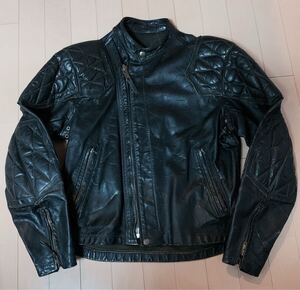 希少品[60s Langlitz Leathers] Padded Cascade パテッドキャスケード ライダース レザージャケット 38〜40程度 本革 ラングリッツレザー