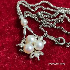 1000円〜 SILVER シルバー MIKIMOTO ミキモト 真珠 パール ペンダント ネックレス 首飾りアクセサリー 送料無料