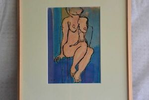 ●希少● 絵画 浜均 はまひとし 裸婦 アート 美術品 額装 021