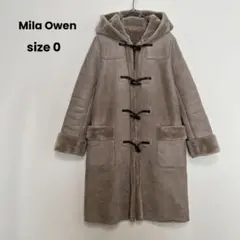 Mila Owen ムートン ダッフルコート グレージュ size0