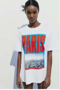 完売商品プリントTシャツ　Paris