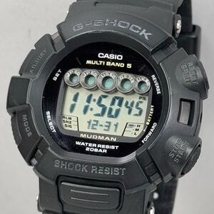 極美品 G-SHOCK GW-9000-1JF MUDMAN マッドマン タフソーラー 電波受信 電波ソーラー マルチバンド5 ブラック マッドレジスト 