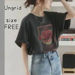 Ungrid【フリー】Tシャツ ヴィンテージ　くすみカラー　ツアーロゴTP35