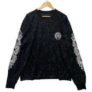 CHROME HEARTS クロムハーツ Graveyard Cemetery Cross L/S T-Shirt グレイブ ヤード セメタリ―クロス ロングTシャツ 海外正規品 / 35584