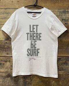 MARBLES　“LET THERE BE SURF” プリント 半袖 Tシャツ 日本製 size:S(34-36) ホワイト　/　マーブルズ　ロゴ TEE サーフ 白