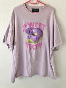 milkboy ミルクボーイ SWEET TEETH ドーナツ Tシャツ ピンク