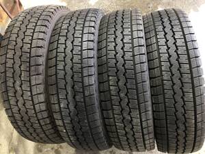 165R13 6PR LT 4本 DUNLOP SV01 バリ山冬タイヤ中古 サクシードプロボックスなどに 格安 引き取り可 札幌 H1597F