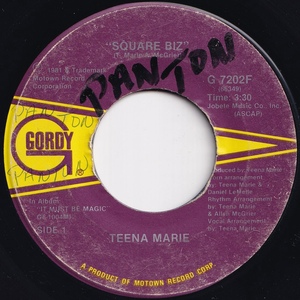 Teena Marie Square Biz / Opus III (Does Anybody Care) Gordy US G 7202F 207829 SOUL DISCO ソウル ディスコ レコード 7インチ 45