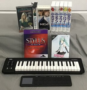 管理番号=c0802913【中古】KORG microKEY37 & nanoPAD2 JUNKセット SPECTRASONICS Stylus RMX 初音ミクV4 VHSビデオ ジャンク 現状渡し