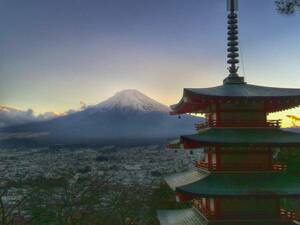 世界遺産 富士山22 写真 A4又は2L版 額付き