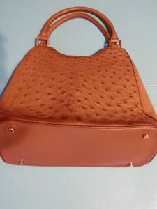 ★Ostrich handbag brownオーストリッチハンドバッグ（茶色）★