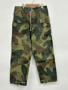 美品 50s ベルギー軍 Brushstroke Camo Trousers ブラッシュストロークカモ トラウザーパンツ 4サイズ ミリタリーパンツ 軍物