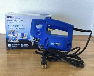 【動作品】BOSS POWER ボスパワー 株式会社髙儀 JIGSAW ジグソー 100V JSW-11KN ジグソーブレード付き DIY 電動ジグソー 通電確認済み 