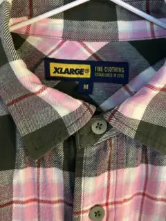 xlarge ネルシャツ　ピンク