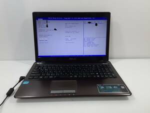 ASUS K53E Core i7 8GB BIOS確認 ノートパソコンジャンク (201517