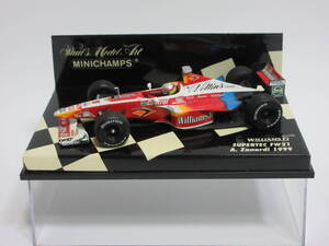 1/43 ウイリアムズ FW21 #5 アレッサンドロ ザナルディ 1999 ザナルディ 最後のF1レースカー 絶版品 送料込