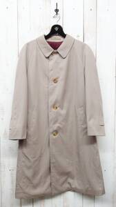 RETRO レトロ＊Aquascutum of London アクアスキュータム ＊ウール　ステンカラーコート　バルマカーンコート 48＊ハンドステッチ＊英国製