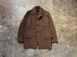 COMME des GARCONS HOMME 90s ウール 縮絨 千鳥格子 4B ジャケット コムデギャルソンオム 1990s M