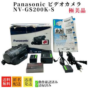 極美品　Panasonic NV-GS200K ビデオカメラ　動作品