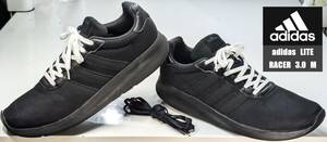 【美品・USED/Cloudform機能搭載/替紐付き/正規店購入】adidas　LITE　RACER　3.0　M　メンズ・スポーツシューズ　　　　サイズ＝29.0ｃｍ