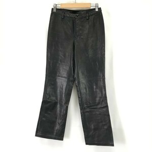 コムサデモード/COMME CA DU MODE☆羊革/シープスキン/レザーパンツ【レディースM/股下69cm/黒/black】ライダース/Pants/Trouser◇zBH562