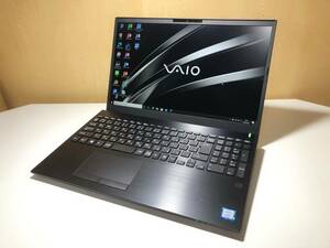 VAIO S15 VJS153C11N i7-8750H/新品メモリ32GB/新品SSD1TB+HDD1TB/15.6型4K液晶/WIN10Home/カメラ ブルーレイ Office2016 元箱