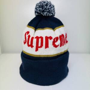 JG17【１円～】シュプリーム　Supreme　ボンボン付きビーニー　22AW　ネイビー　