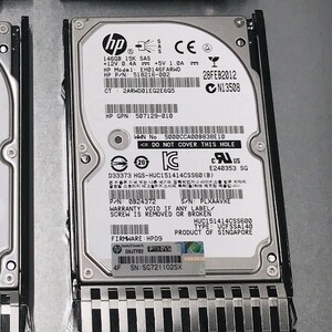 秋葉原万世商会 HP純正品 ProLiant DL360 DL380 G6 G7 用SAS 6G 15K 146G 2.5インチ マウンター付き