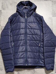 美品 マーモット Marmot ネイビー L 中綿ジャケットダウンジャケット TOMMJL17XB OSAGARI