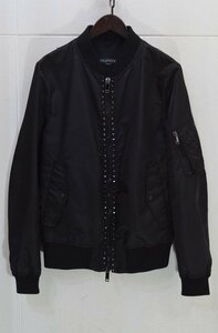 SALE■VALENTINO ロックスタッズナイロンMA-1■ヴェレンティノ ジャケット ブルゾン