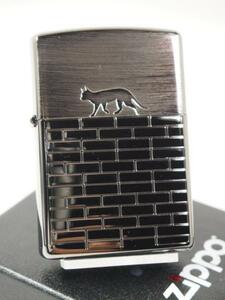 Zippo Cat 猫ブラックニッケル黒#2BN-CATW キャットウォーク ねこ新品ジッポーライター