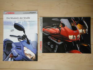 ☆ ヤマハ YAMHA FZS1000S FZS600 FAZER 逆車カタログ2枚☆ Thunder Ace YZF600R Thunder Cat YZF750R FZR750 FZR1000 FZR600R YZF XJR1200