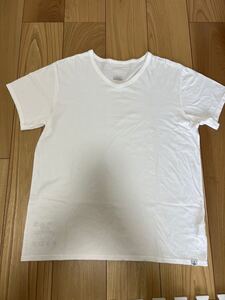 visvim D.SCOOP V-NECK S/S (LUXSIC) WHITE size:L