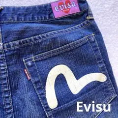 Evisu デニム　スカート　ピンクタグ　カモメプリント 2