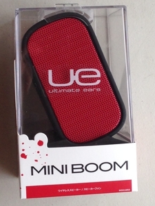 新品 ULTIMATE EARS アルティメット イヤーズ　ロジクール UE MINI BOOM ワイヤレス Bluetooth ブルートゥ―ス スピーカー フォン 赤