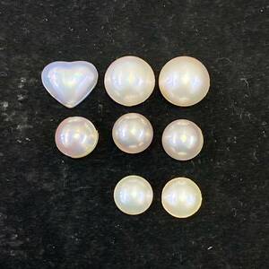 【T0531】 マベパール？ ルース まとめ 約16ｇ 半円真珠？ 裸石 アクセサリー パーツ