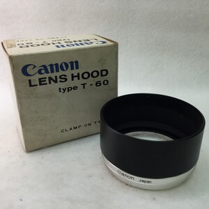 Canon LENS HOOD Type T-60-2 CLAMP-ON TYPE キヤノン レンズフード L85mmF1.5、L100mmF2他、望遠レンズ用 現状品 ／ 01-00073