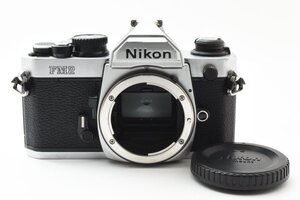 ★超美品　動作確認済★ NIKON ニコン New FM2 シルバー　フィルムカメラ　モルト新品交換済 防湿庫管理　#C988