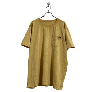 Dickies 半袖 無地 Tシャツ L～ イエロー ディッキーズ ポケット シンプル a603-6481