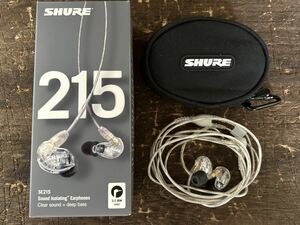 [AE]SHURE シュア SE215-CL-A クリア パッケージをリニューアル ダイナミック型マイクロドライバー搭載でより豊かな低域&優れた音像を実現