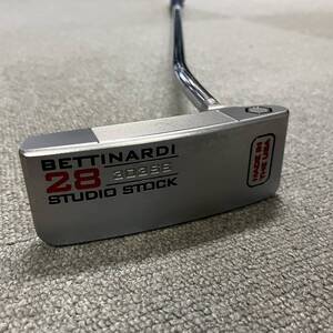 17218 BETTINARDI/ベティナルディ STUDIO STOCK 28 パター 34インチ ヘッドカバー付き(モデル違い) 中古