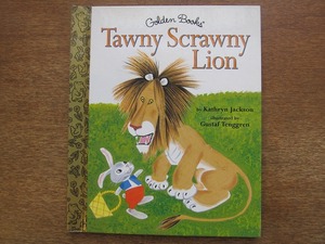 1802KK●洋書絵本「Tawny Scrawny Lion」little golden book● グスタフ・テングレン Gustaf Tenggren Kathryn Jackson