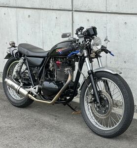 Kawasaki 250TR キャブ車 フルカスタム カフェレーサー 250cc ETC付き エンジン実動 機関良好 電装灯火類OK 書類完備