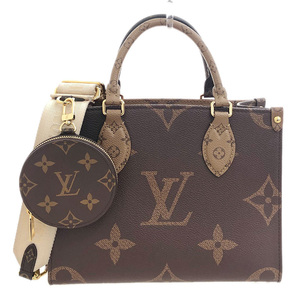 ルイヴィトン LOUIS VUITTON モノグラム ジャイアントリバース オンザゴーPM 2WAY ハンド ショルダーバッグ M46373 中古 新入荷 LV1627