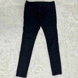 ユニクロ ジーンズ UNIQLO JEANS W28 デニムパンツ ブラック ジーンズ レディース ジーパン BLACK ウィメンズ 古着 USED品