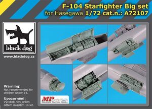 ブラックドッグ A72107 1/72 F-104 スターファイター ビッグセット （ハセガワ用）